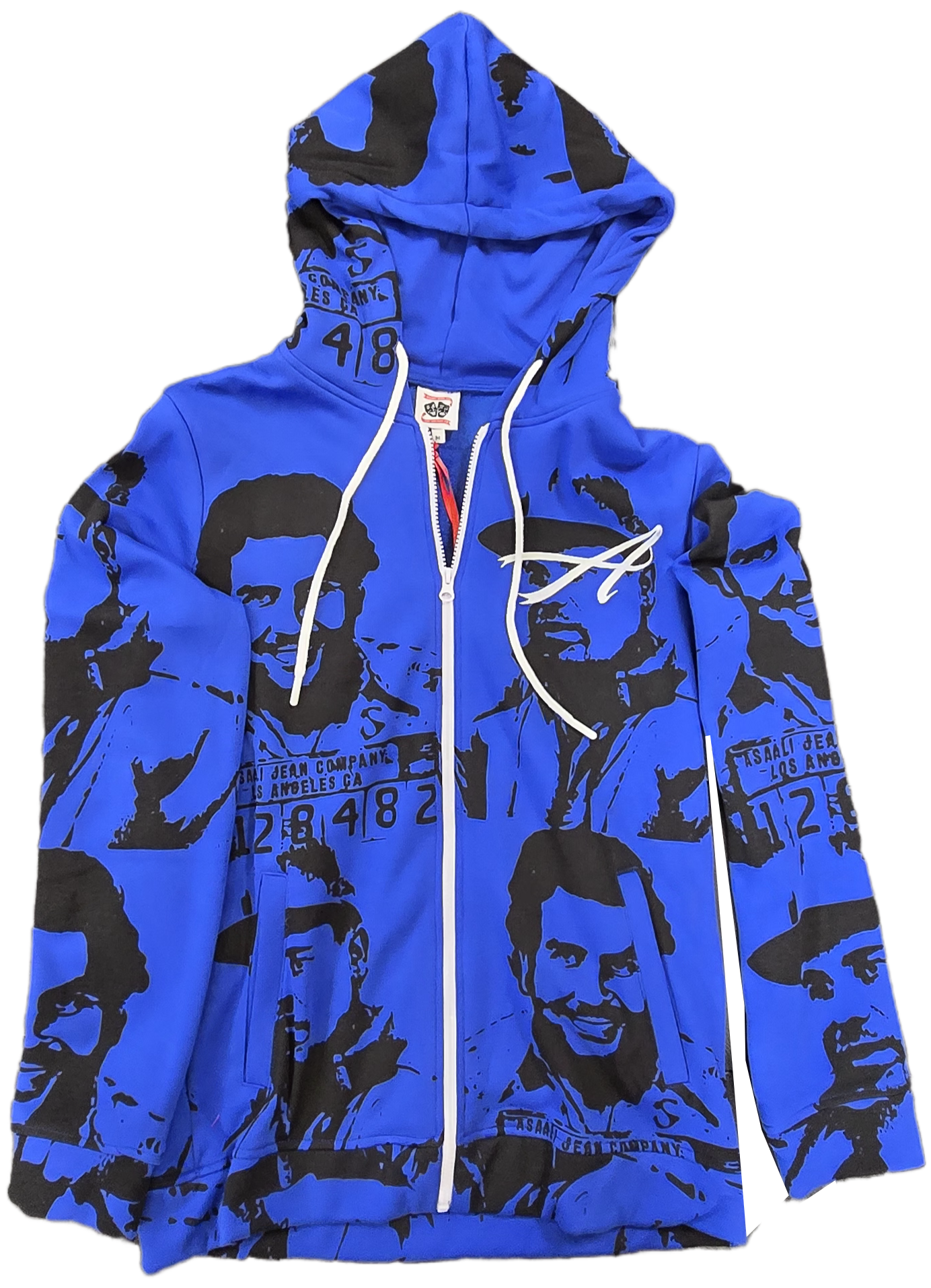 Asaali Cartel Blue Zip Up Hoodie