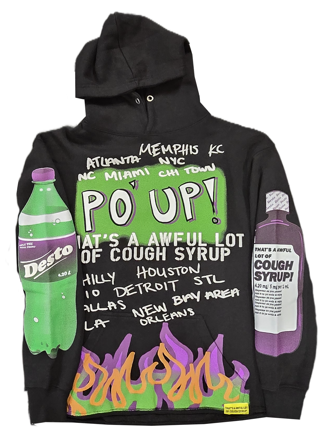 That's A Awful Lot Of Cough Syrup Po' Up Hoodie